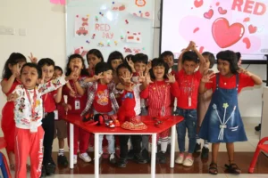 a radiant red day celebration at nps kr puram! pic 1